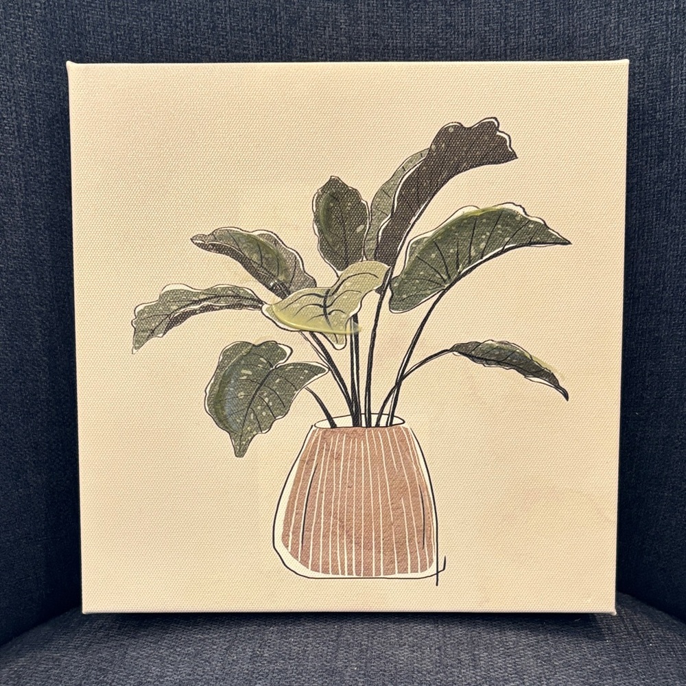 Kirklands Botanical Canvas Art - Green and Brown